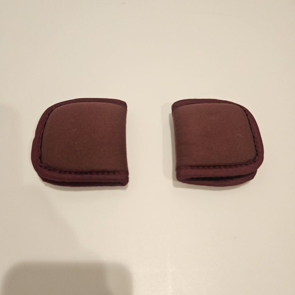 Nuna Pipa Carseat Two Strap Covers Harness Burgundy Red Cranberry